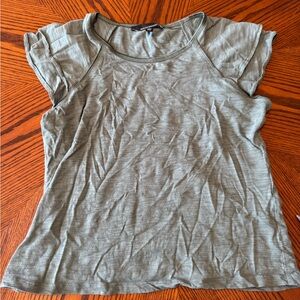 WHBM White House Black Market Olive Short Sleeve Top;Size Medium